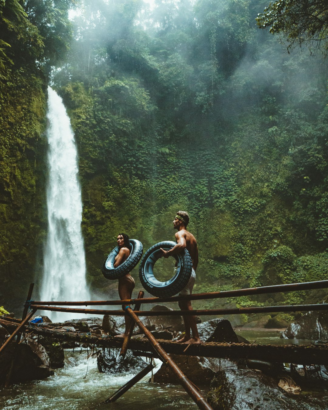 Nungnung Waterfall spot for road trip in Bali