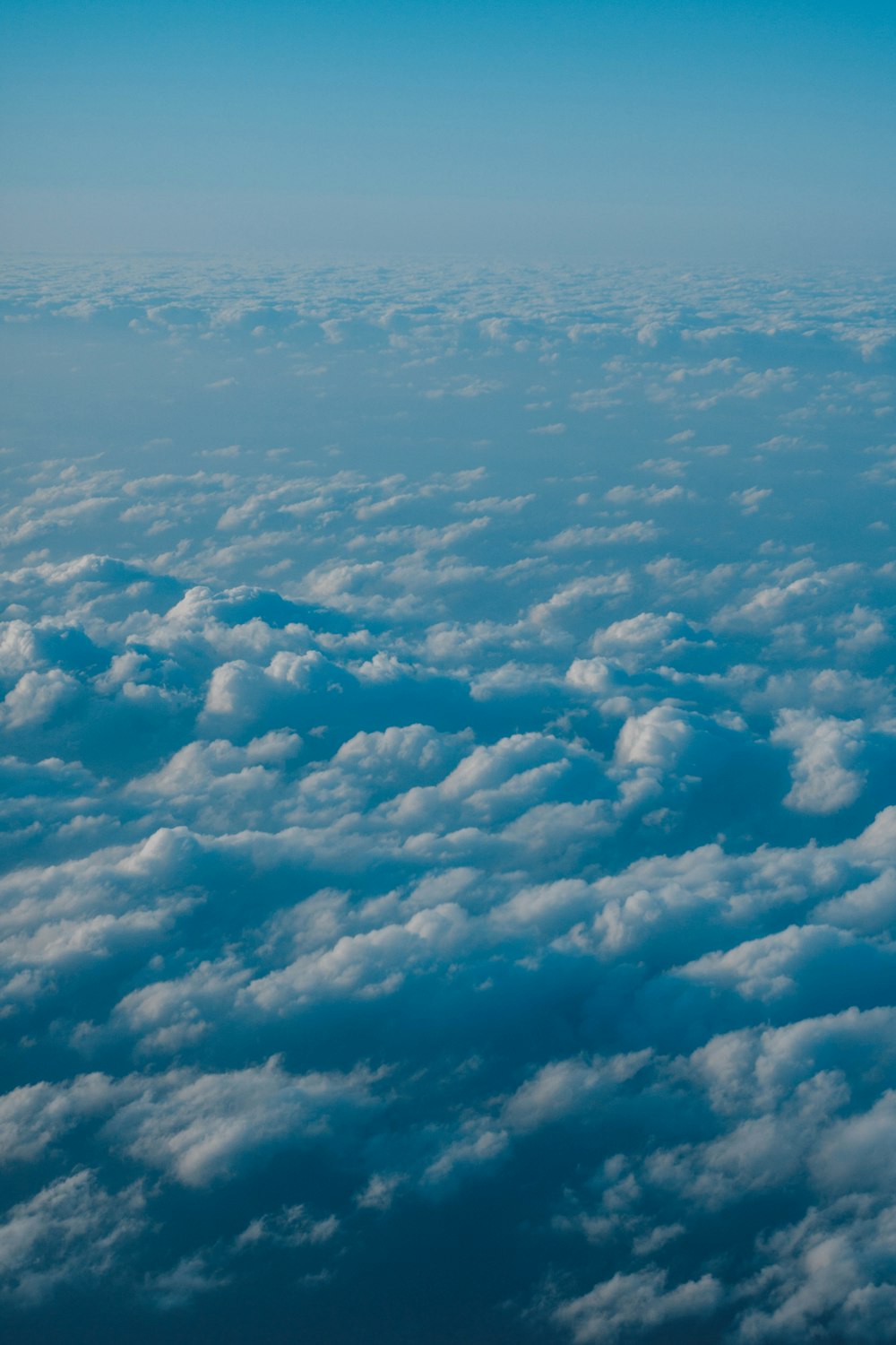 nimbus clouds under blue sky