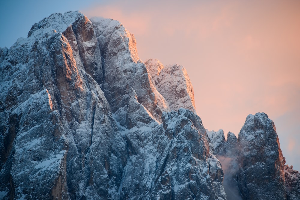 photo of gray mountain peak