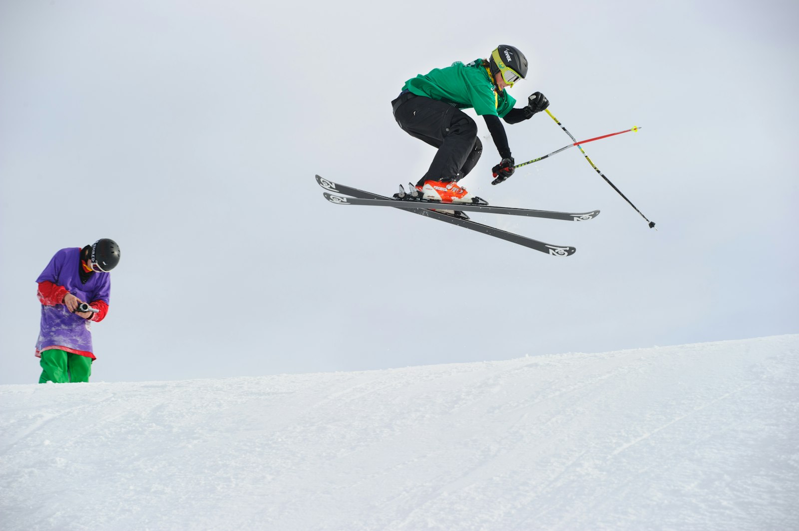 Sigma 150mm F2.8 EX DG Macro HSM sample photo. Man riding snow skis photography