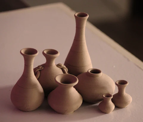 Terracotta Vase Set, Matte White