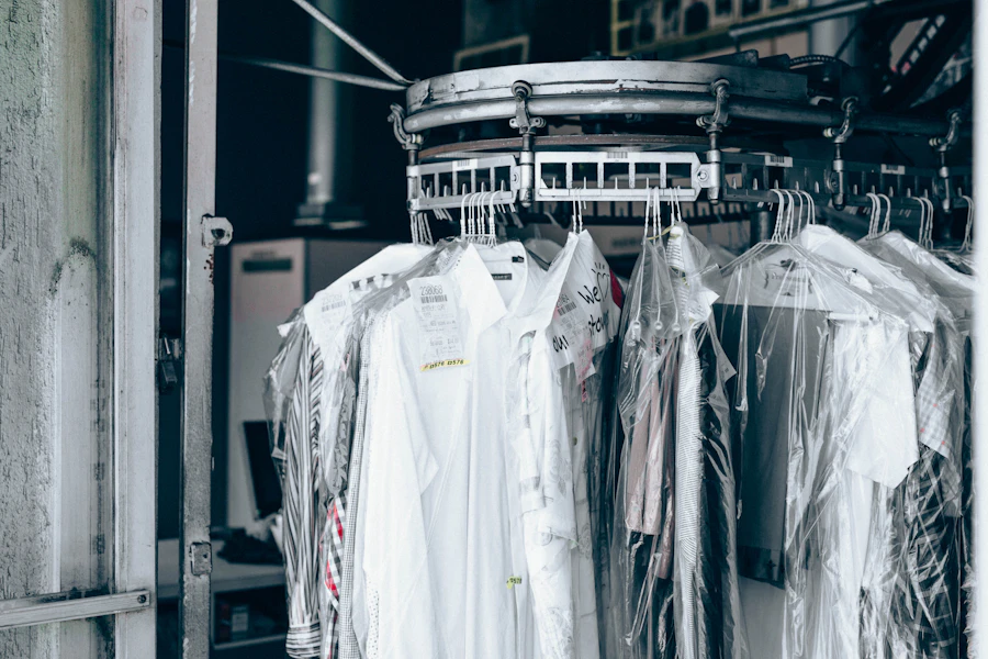 Folding drying rack hung over a door