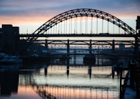 photo of black bridge
