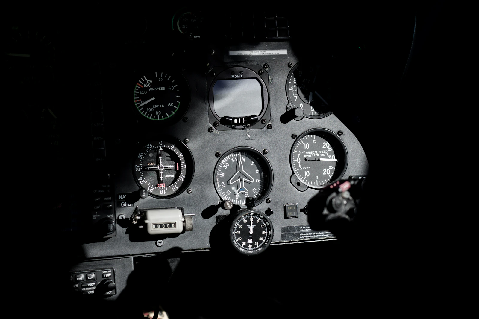 A modern business jet flight deck