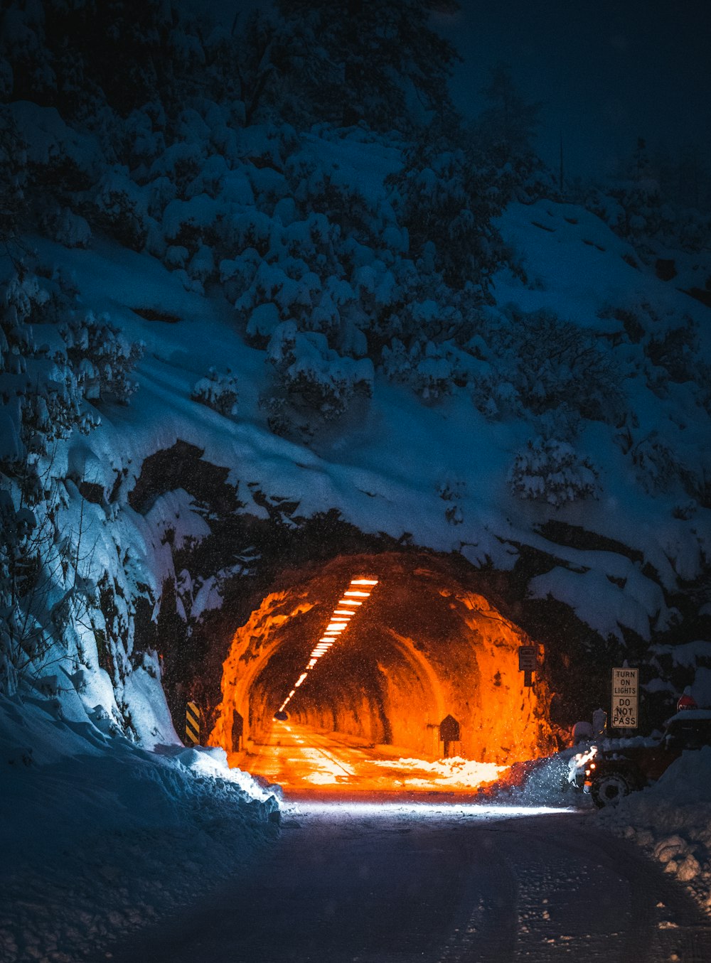 road tunnel in mountain