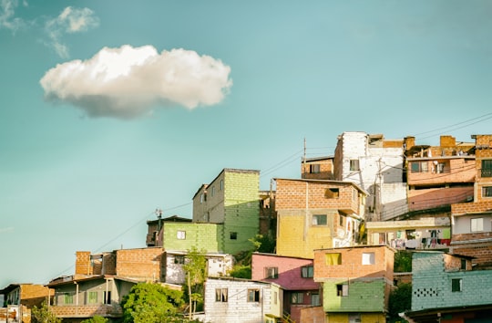 photo of concrete houses in Medellín Colombia