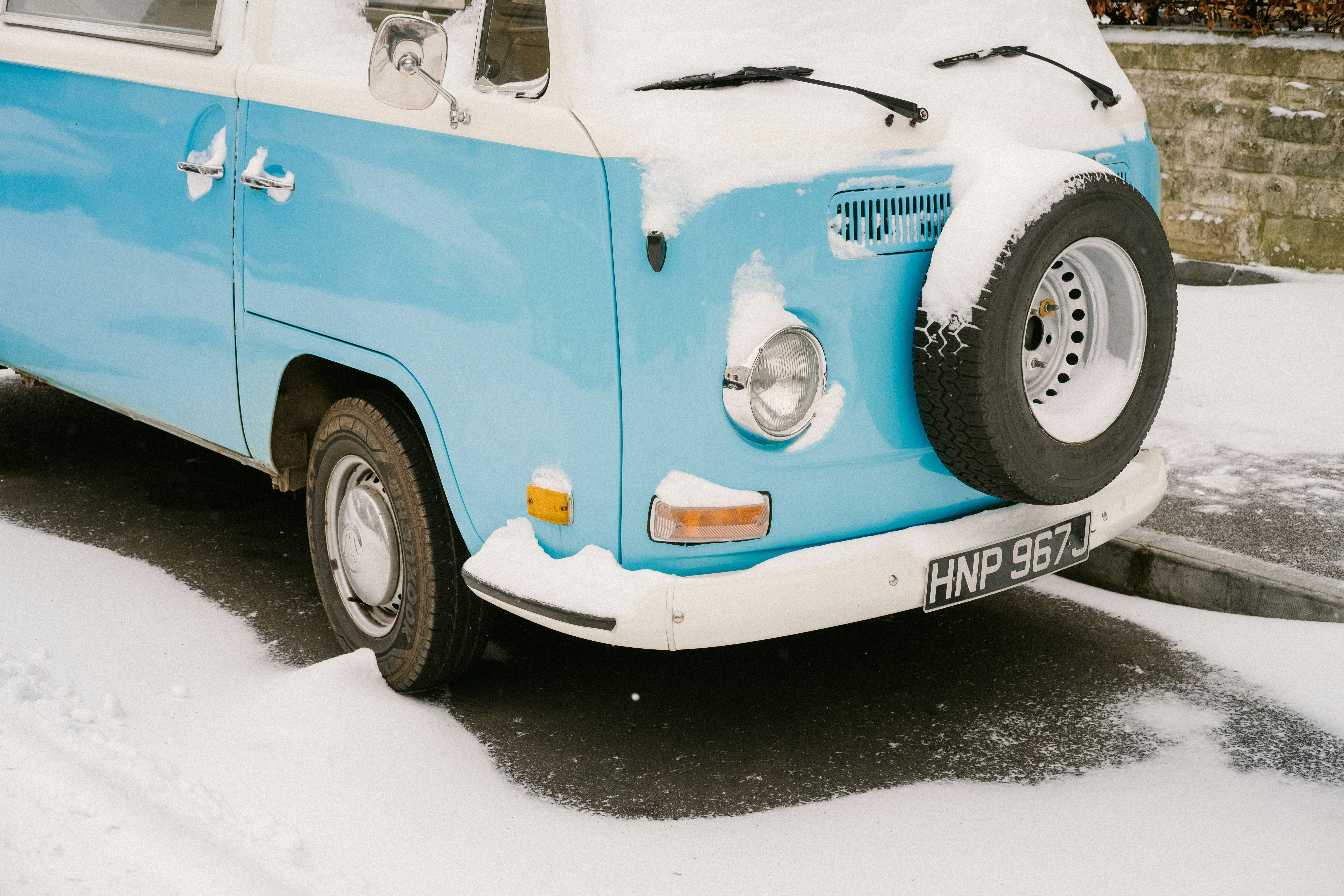Photo Of Teal And White Volkswagen Type 2 T2 Van Photo Free Cheltenham Image On Unsplash