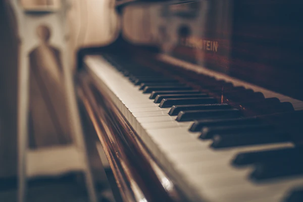 Studio piano detail