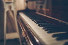 Pianist performing