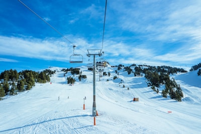 ski lift on mountain