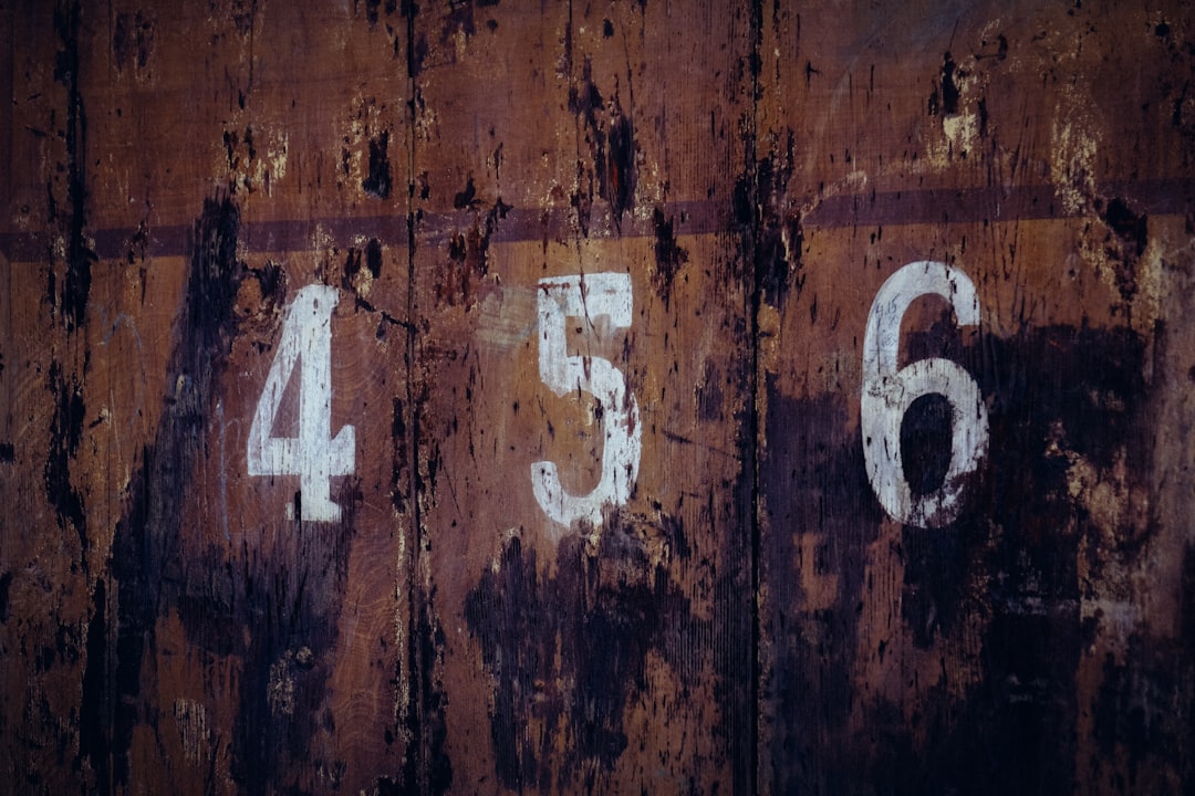 456 door number, 4 5 6