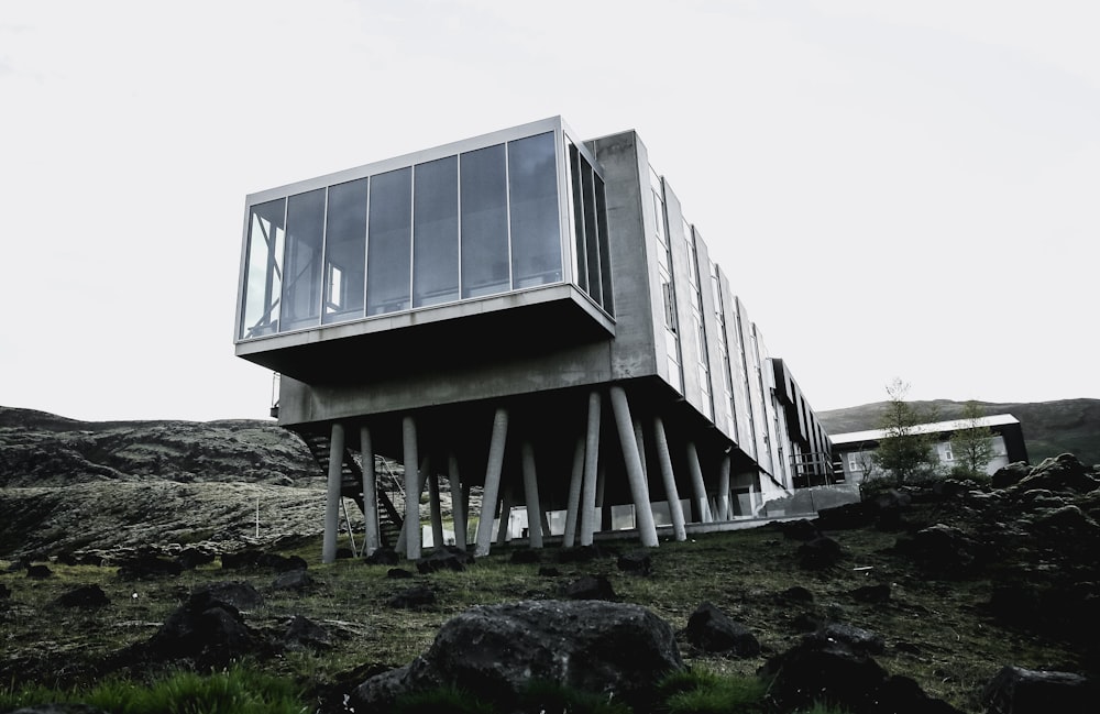 landscape photo of gray house during daytime