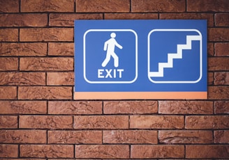 A lame, generic exit image