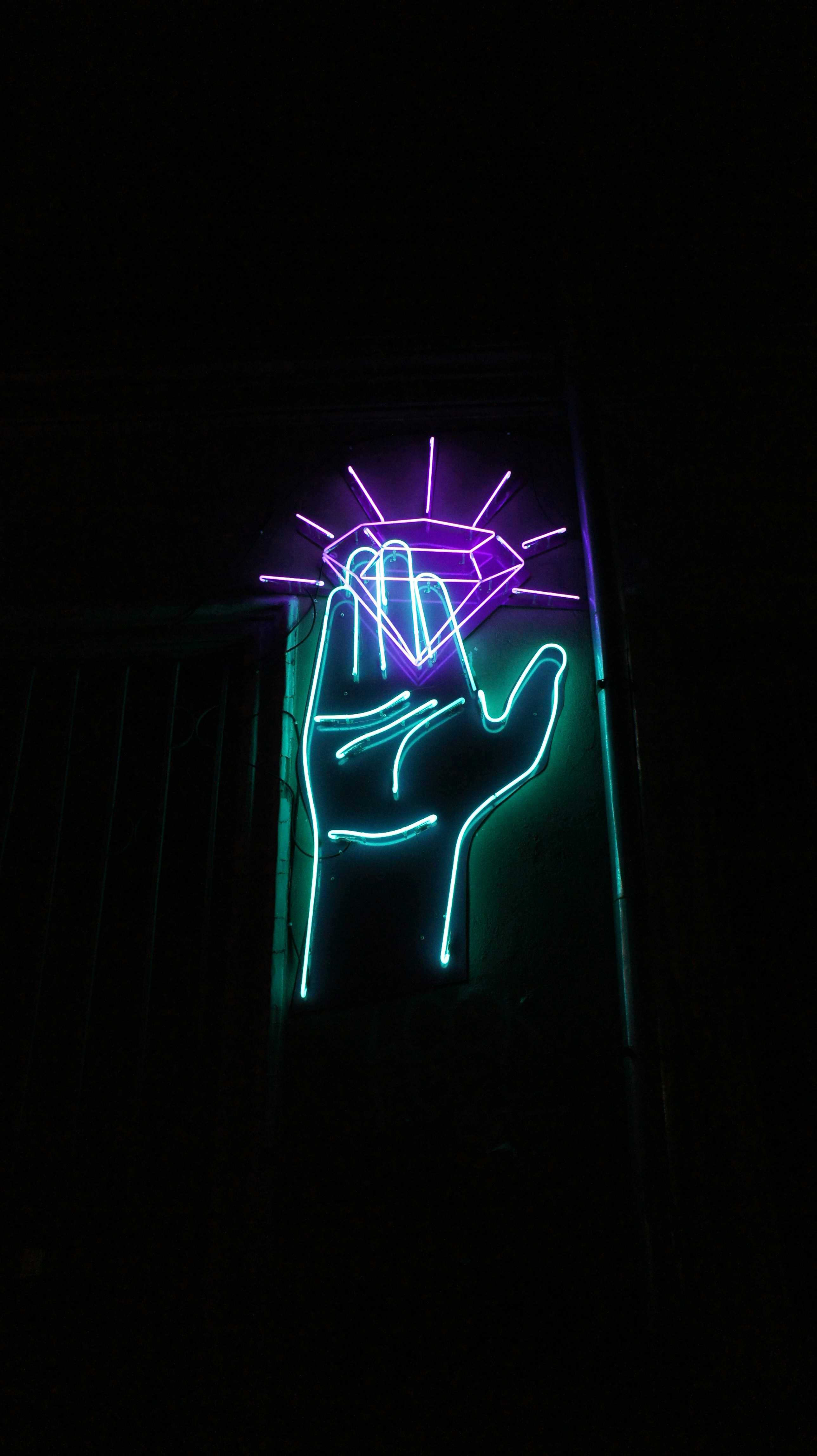 Neon palm