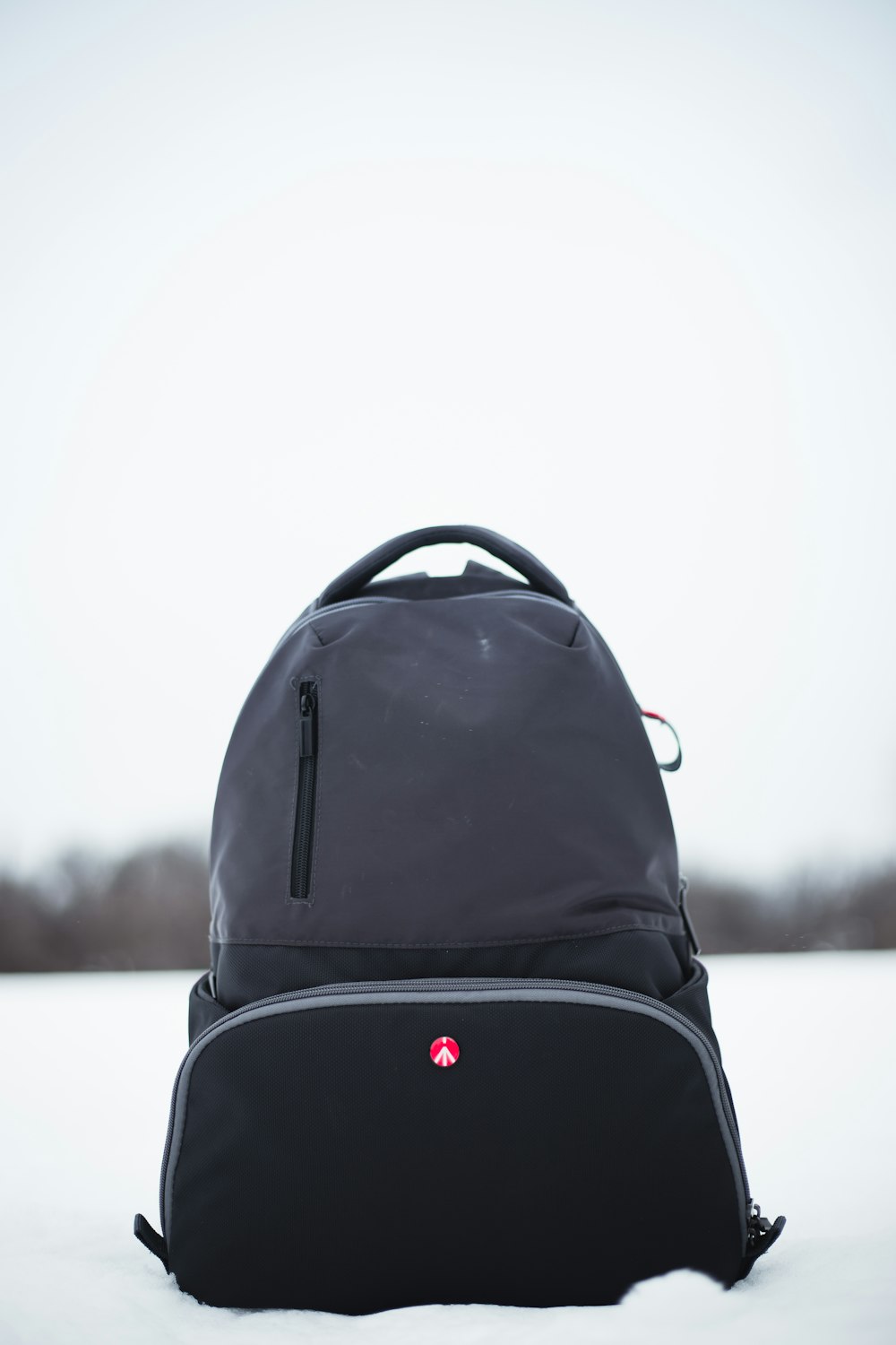 black and gray backpack