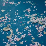 selective focus photography of paper dot