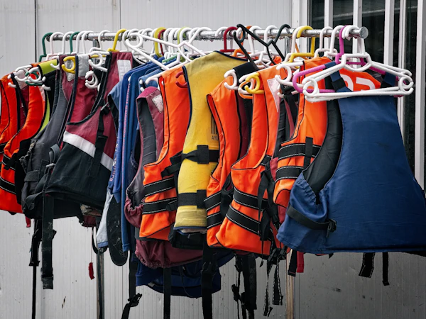 Life jackets and safety equipment