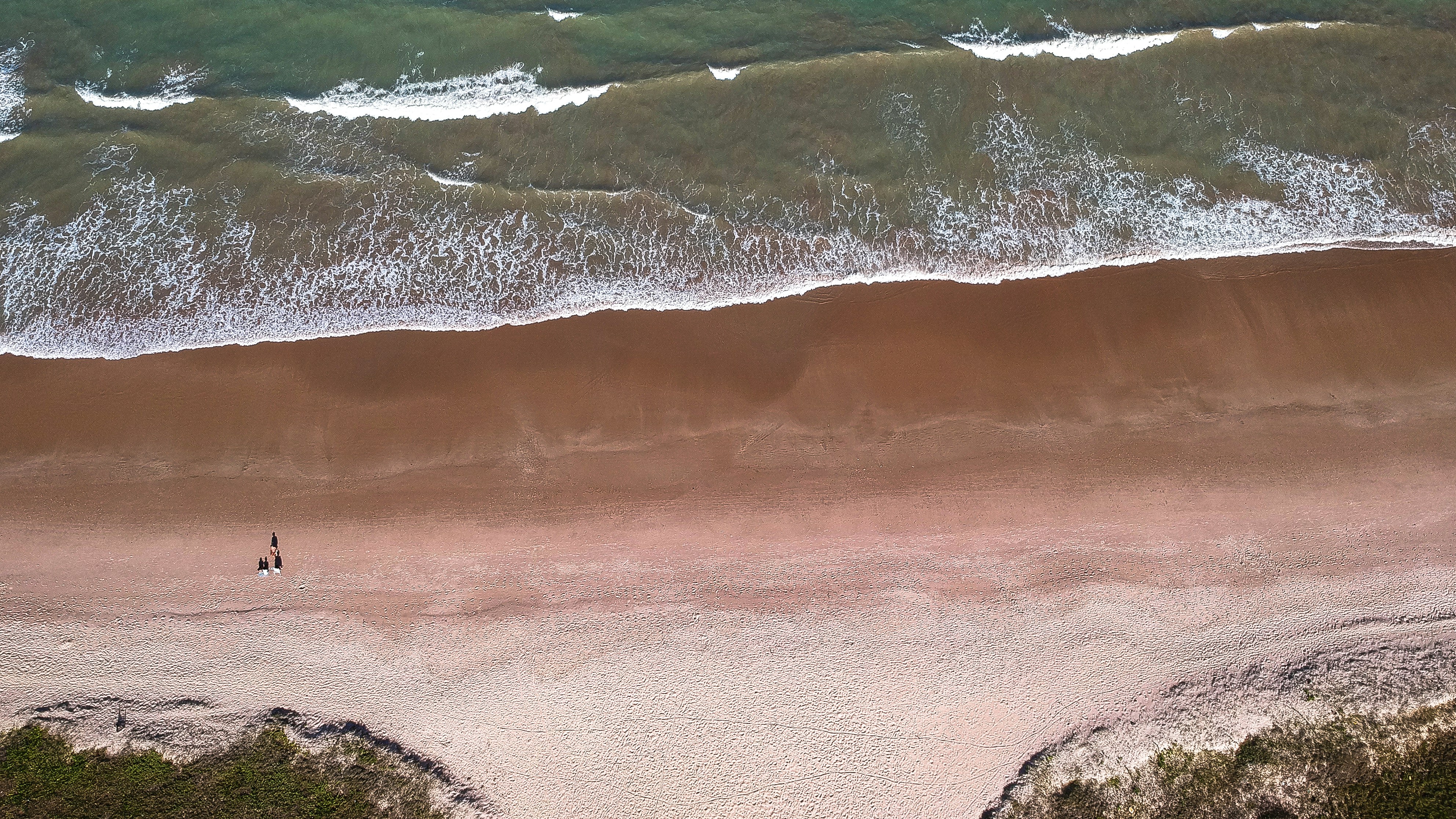aerial photography of seashore, 