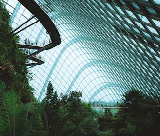 blue clear glass building during daytime photo