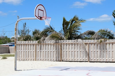 red and white basketball system basketball court zoom background