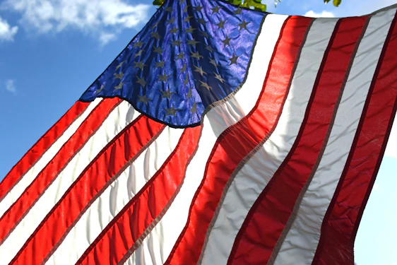 Photo of a featured product alongside the American and Canadian flags.