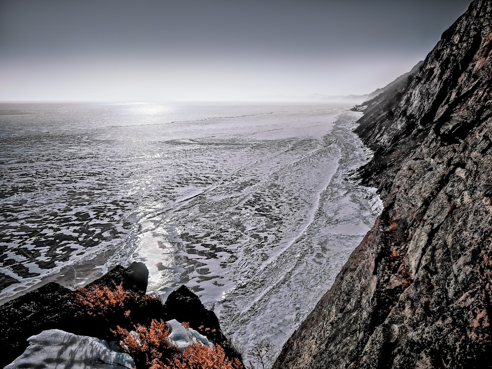 top view of rock formation