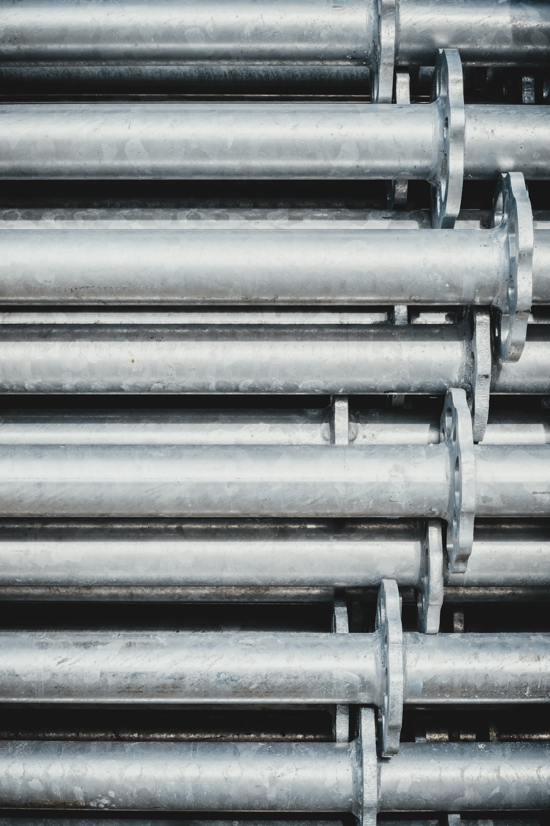 Bundle of steel rods ready for dispatch