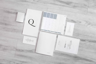 flat-lay photography of white printer papers