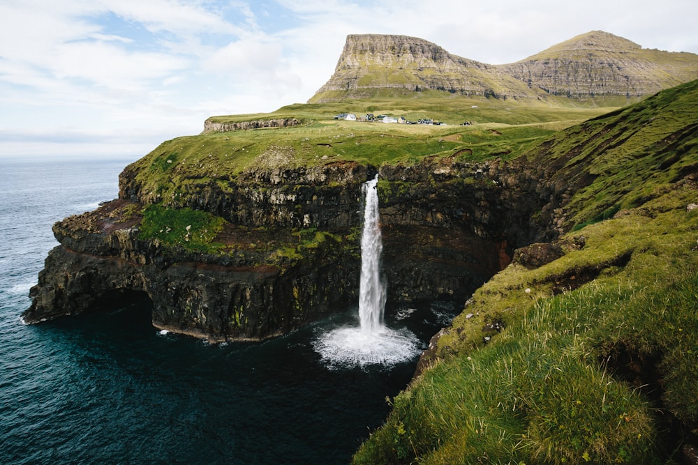 waterfalls during daytime