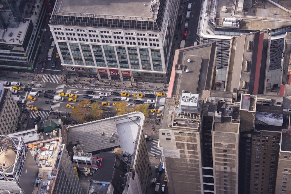 birds eye photography of buildings