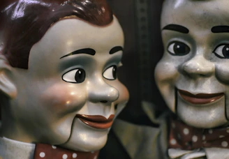 close-up photo of Goosebumps Slappy the Dummy ventriloquist doll