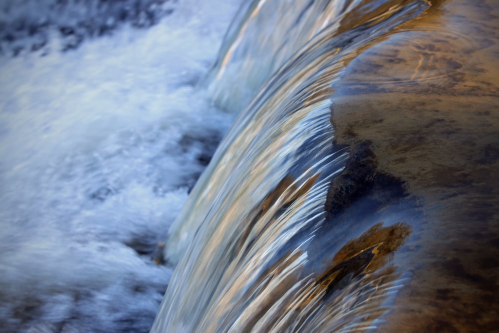 waterfalls closed up photography