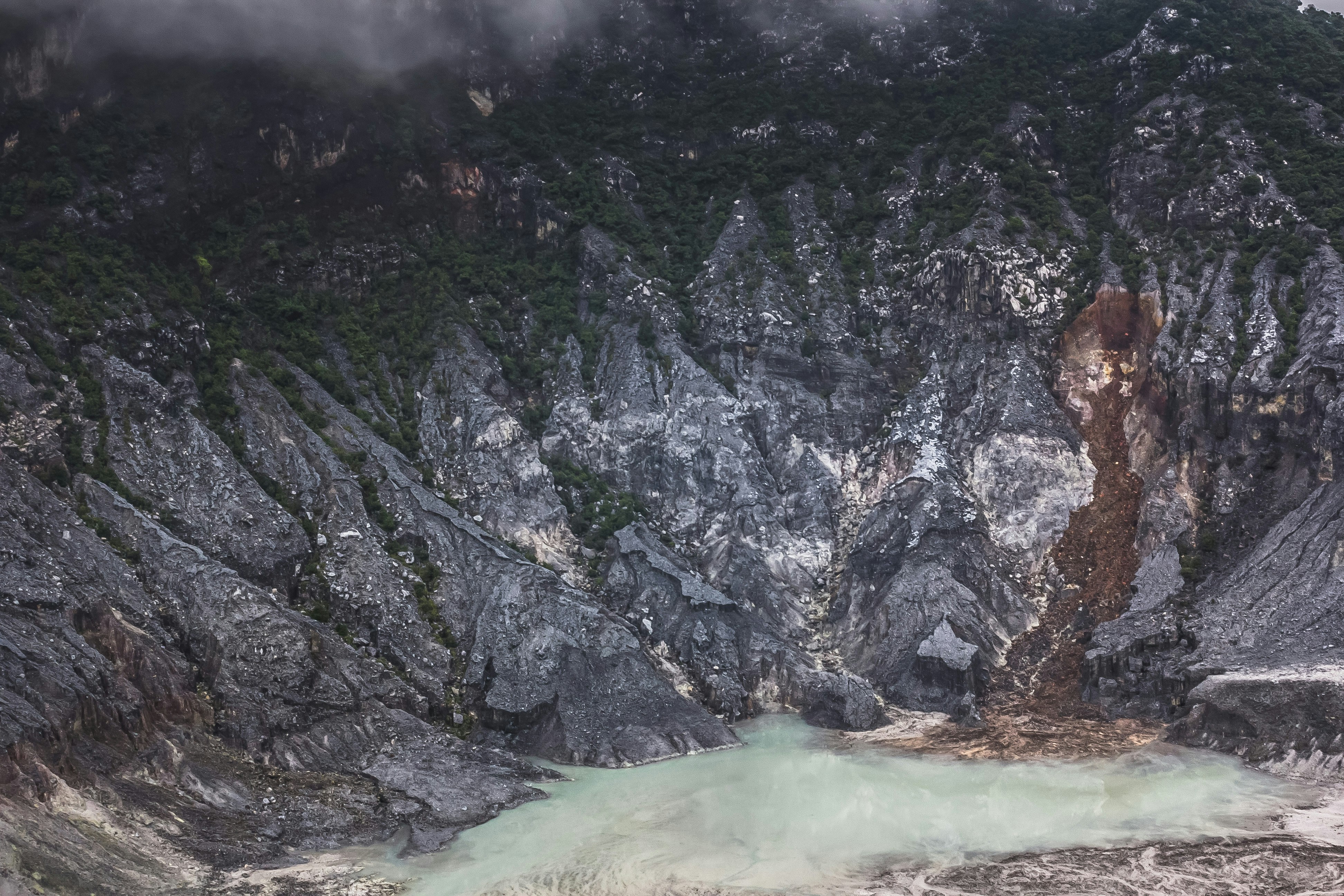 Foto udara danau