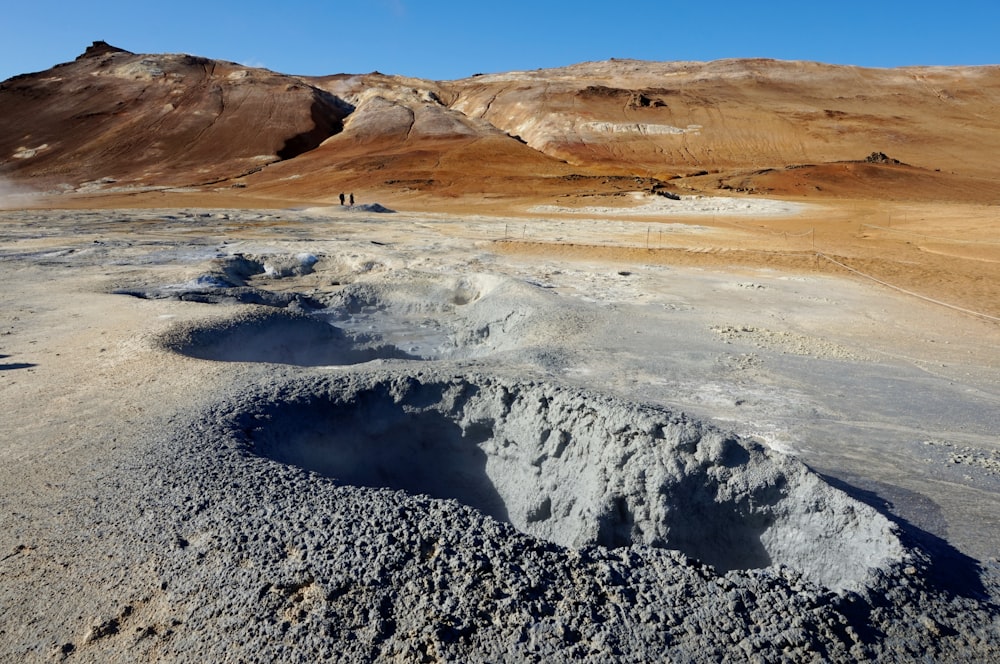 Vista a volo d'uccello del deserto