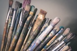 assorted paint brushes