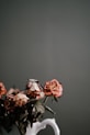 roses on vase