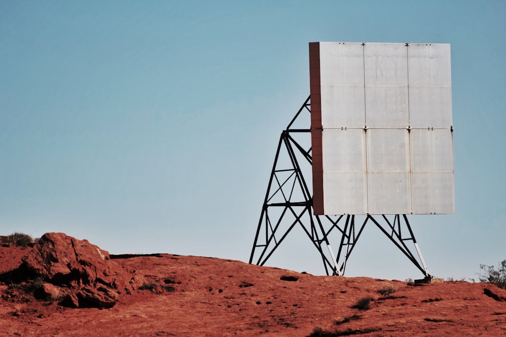 billboard on desert