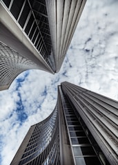 worm's eye view of buildings