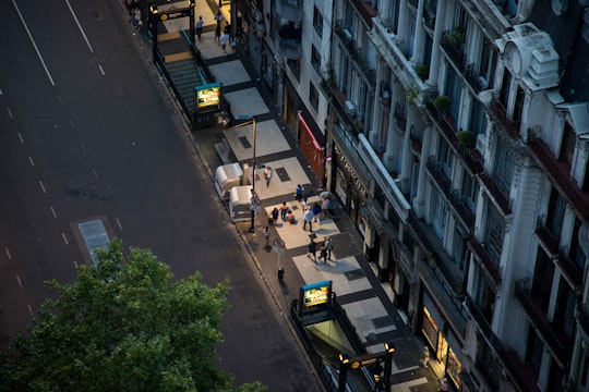 bird's eye-view photography of hotel building facade in Palacio Barolo Argentina