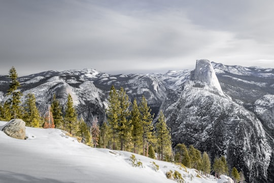 ice mountain in Yosemite National Park, Half Dome United States