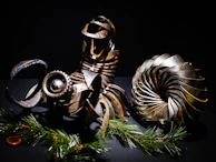 A collection of finished plasma and CNC pieces displayed together, highlighting the craftsmanship of j9sdesigns.