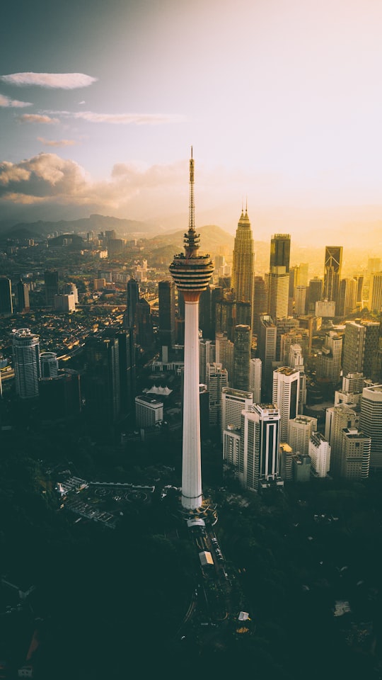 CN tower during golden hour in Menara Kuala Lumpur Malaysia