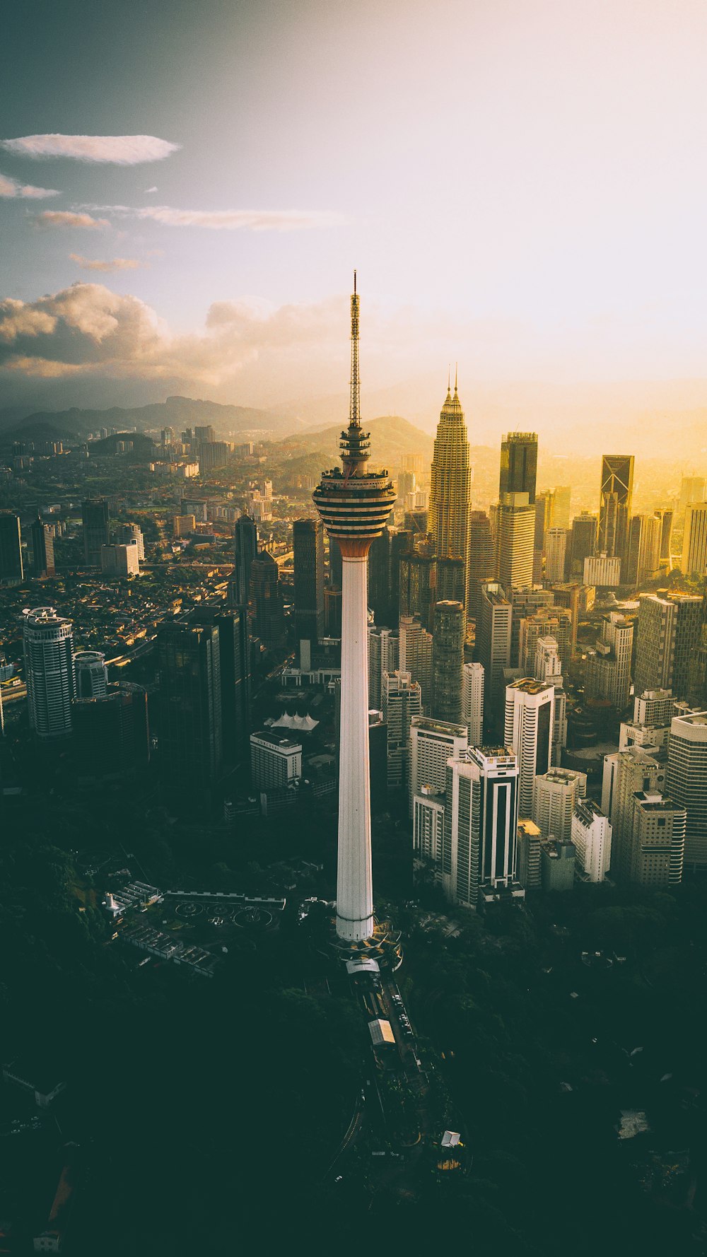 CN tower during golden hour