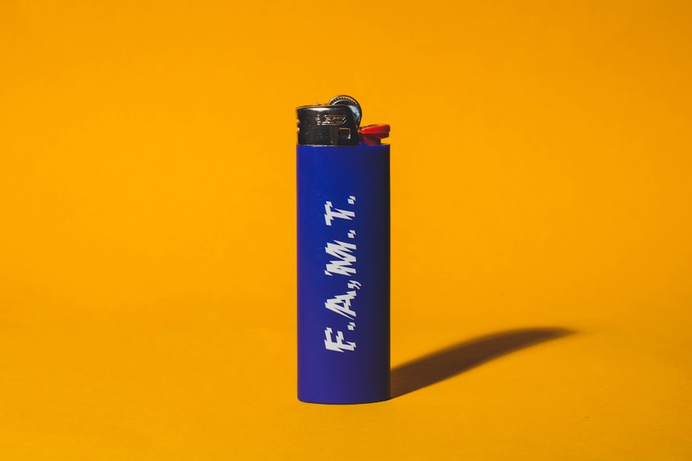 blue disposable lighter