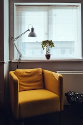 standing lamp near window