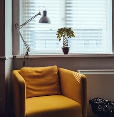 standing lamp near window