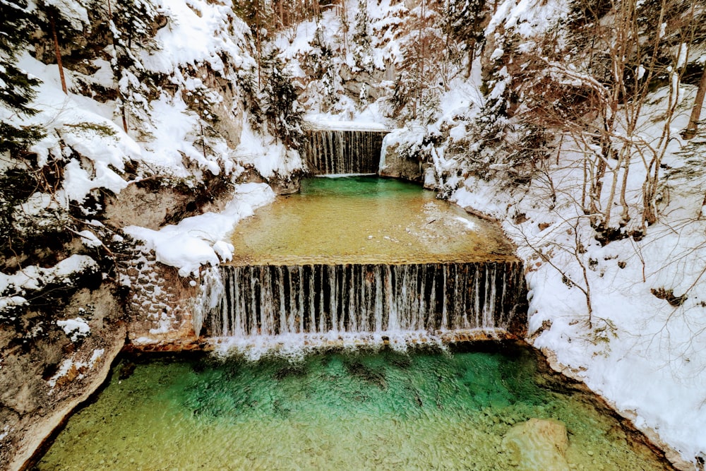 aerial view of river