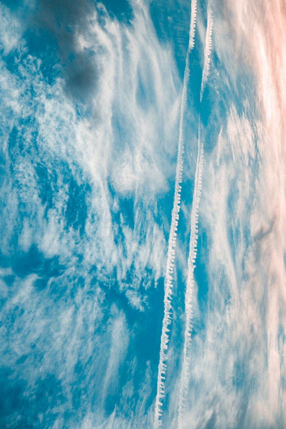 Photographie aérienne de nuages
