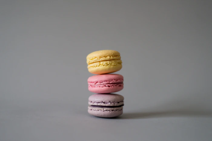 Three macarons