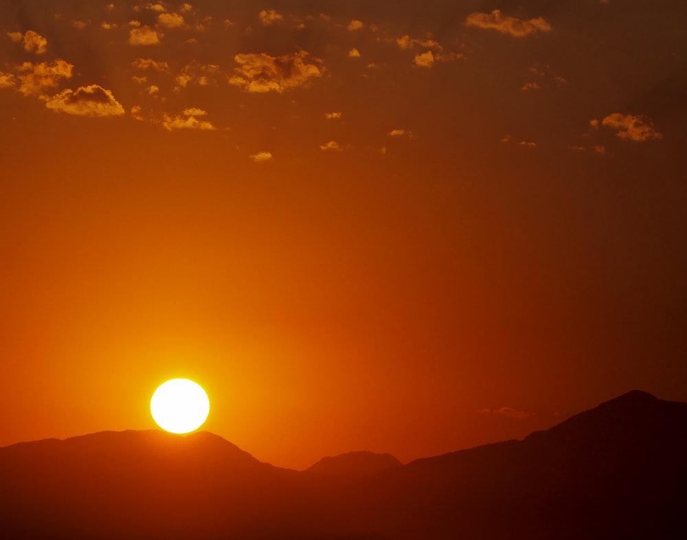 mountain at sunset